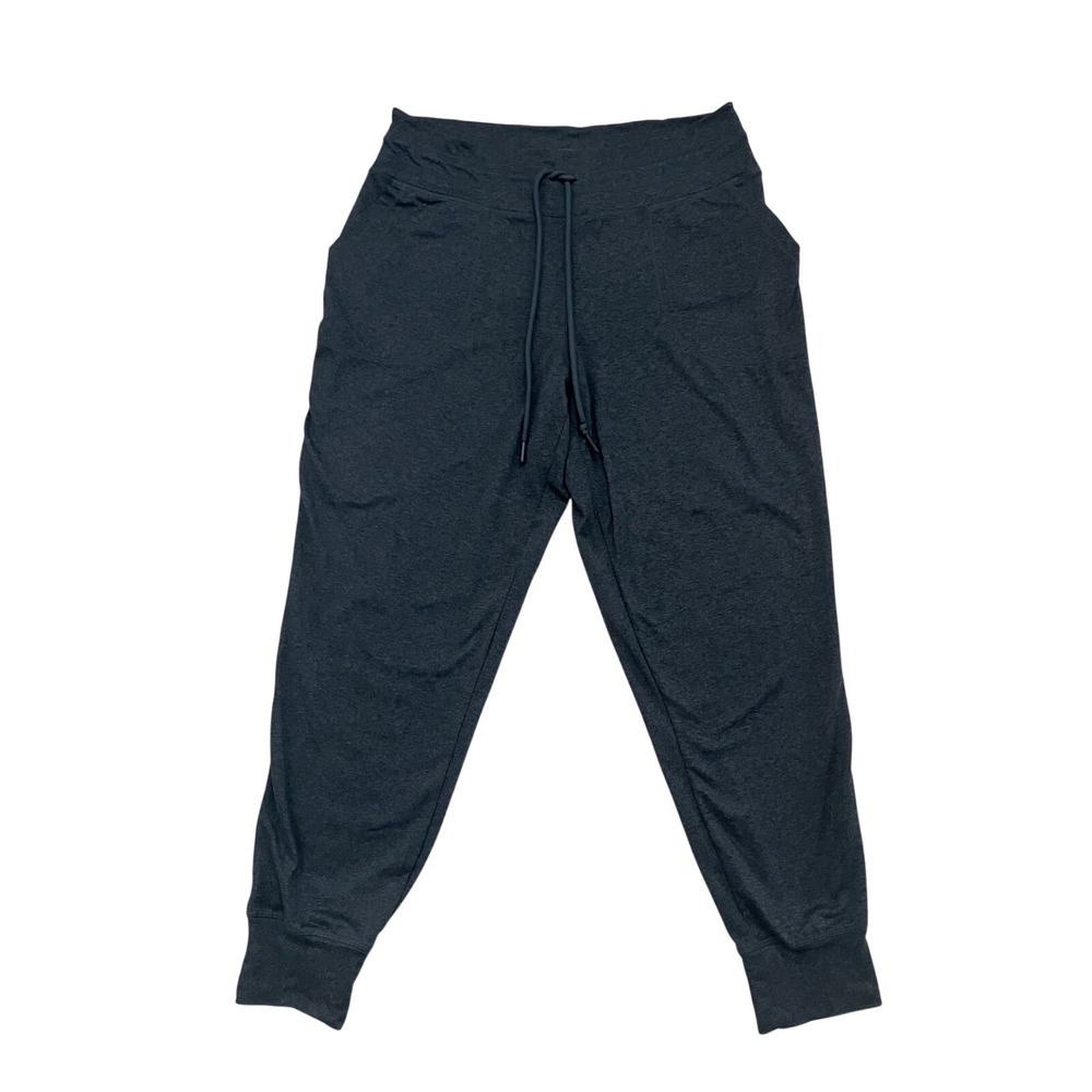 Lole Womens Heathered Gray Drawstring Jogger Sweatpants Pockets Size‎ M/L